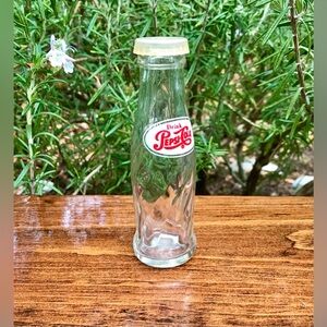 Vintage Small Glass PEPSI COLA Salt Or Pepper Shaker An Advertising Novelty
